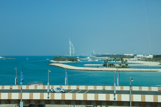 迪拜风光 迪拜帆船酒店 大海