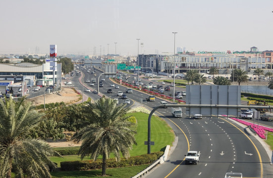 迪拜城市风光 城市快速路