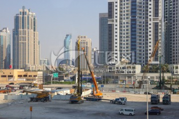 迪拜城市建筑 建设中的迪拜