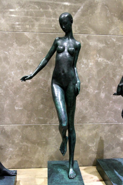 铜雕 雕塑 商场雕塑 美女