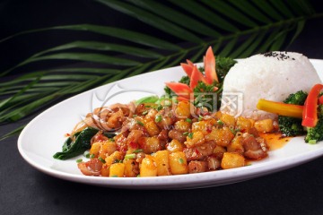  鱼香茄子肉沫