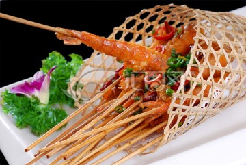 竹篓椒香虾