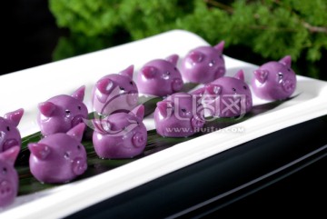 紫薯猪儿粑
