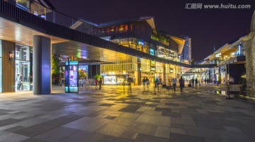 成都东大街商业步行街夜景