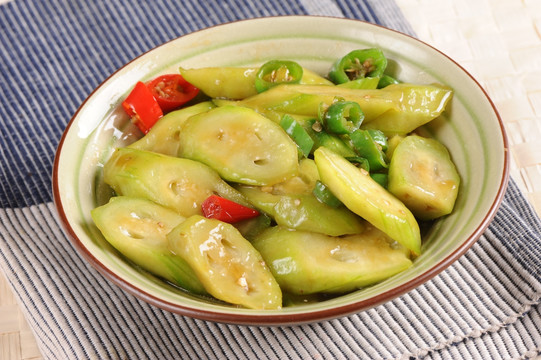 青椒煎丝瓜