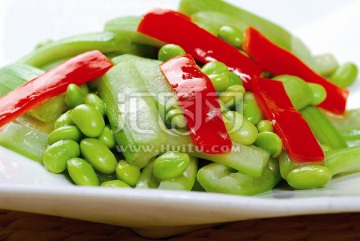 丝瓜毛豆