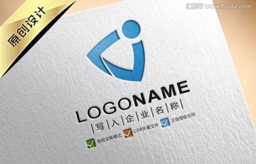 J字母 盾牌 LOGO设计