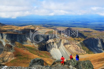 长白山主峰火山地貌