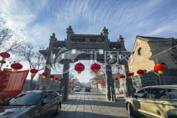 青州古街偶园街一门科第坊