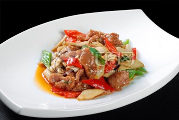 杏鲍菇炒脆鹅肉