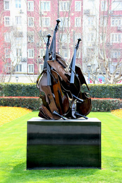 提琴素材雕塑
