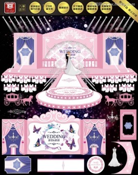 公主粉色婚礼主题设计