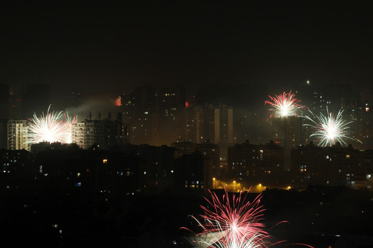 除夕夜的焰火