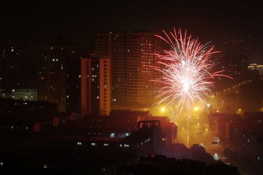 除夕夜的焰火