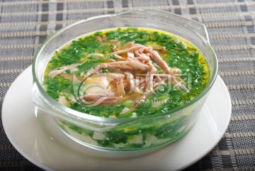 青菜野豆花
