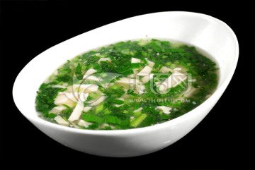 青菜豆花
