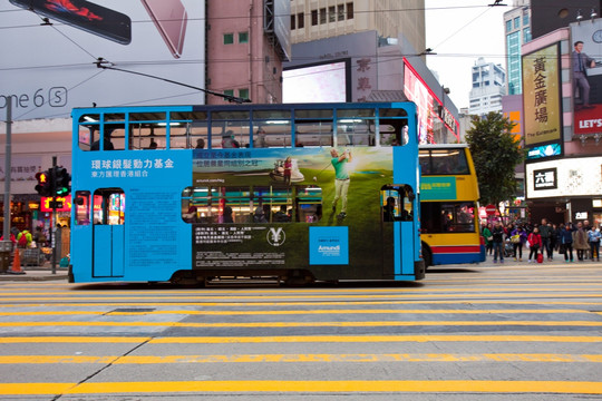 香港街景 有轨电车