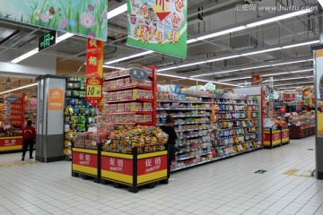 购物 超市 仓储超市 超市内景