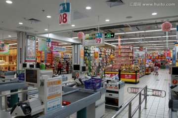 购物 超市 仓储超市 超市内景