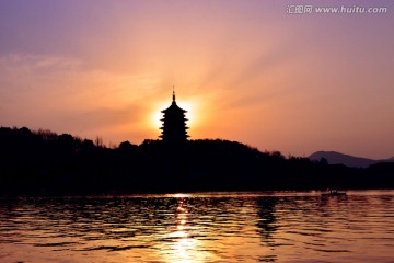 杭州醉美西湖 雷锋夕照