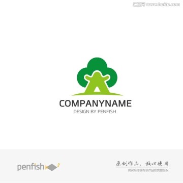 儿童幼儿大树logo