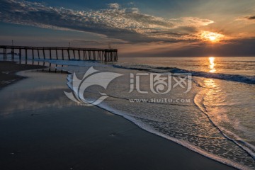 唯美自然风光 大海天空黄昏海浪