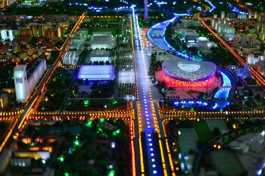 北京奥林匹克公园俯瞰图
