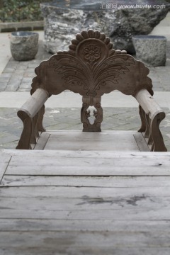 中式手工雕花木椅