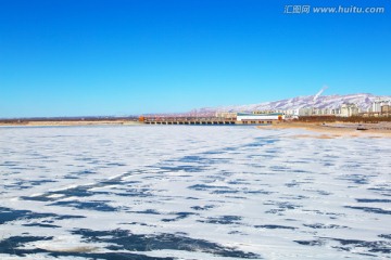 乌海湖冬景