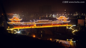 洪江桥夜色