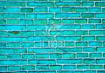 蓝色文化石墙
