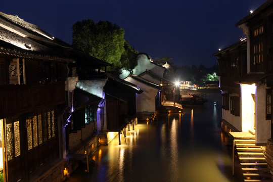 乌镇西栅夜景