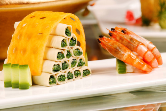 金钱野菜卷