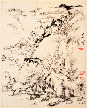 八大山人 山水画