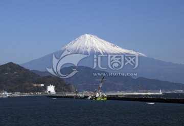 背景富士山