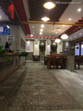 唐语砖雕餐饮酒店实景