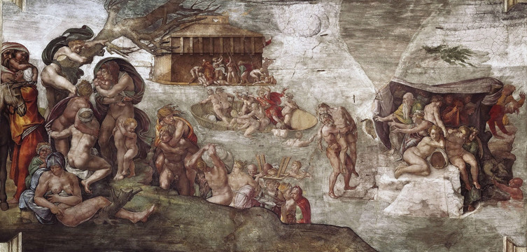 古典人物壁画 米开朗基罗作品