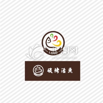 烤鱼LOGO