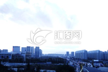 城市 都市风光城市建设 螺蛳湾