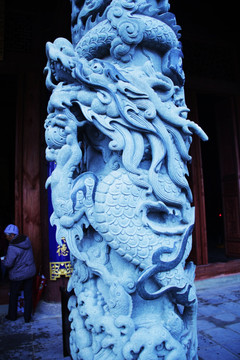 雕龙 浮雕 石雕龙 雕龙画凤