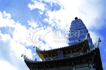 佛塔 寺庙 金塔 佛教