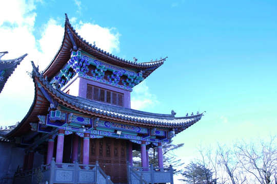 阁楼 房檐 宗教 文物 古建