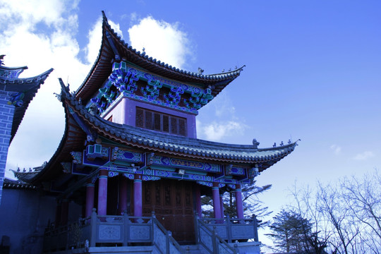 阁楼 房檐 宗教 文物 古建