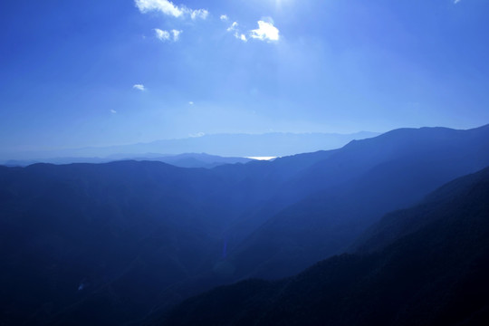 自然风光 群山 远山
