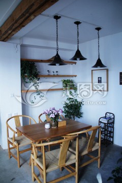 朴质餐厅 茶室设计 茶室桌椅