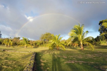 热带海岛彩虹