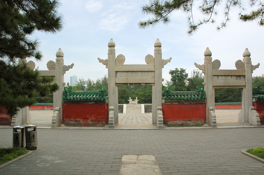 北京日坛 神道 棂星门 拜坛
