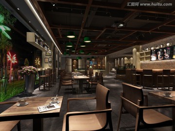 休闲咖啡厅3D模型