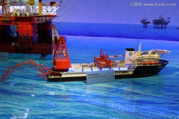 海上采油 中海油 沙盘 模型