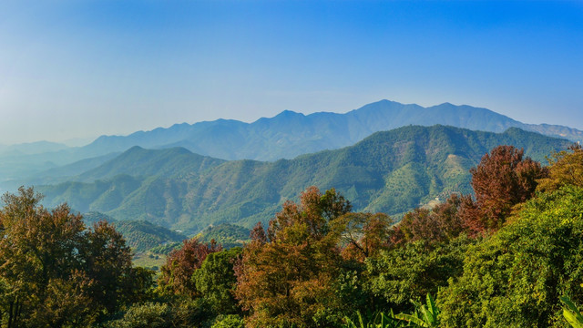 从化石门国家森林公园宽幅全景